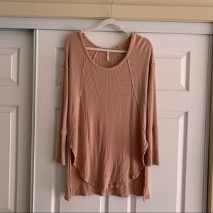 Free People sand waffle sweater
